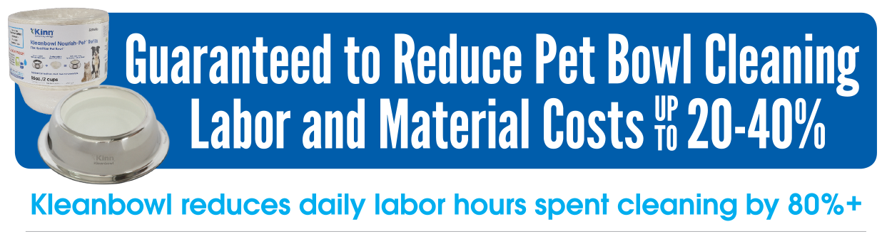 Guaranteed to reduce pet bowl cleaning